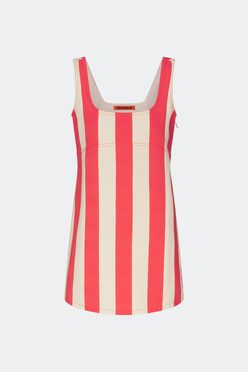 Sahara Striped Denim Dress | Simon Miller Venetian Red Stripe
