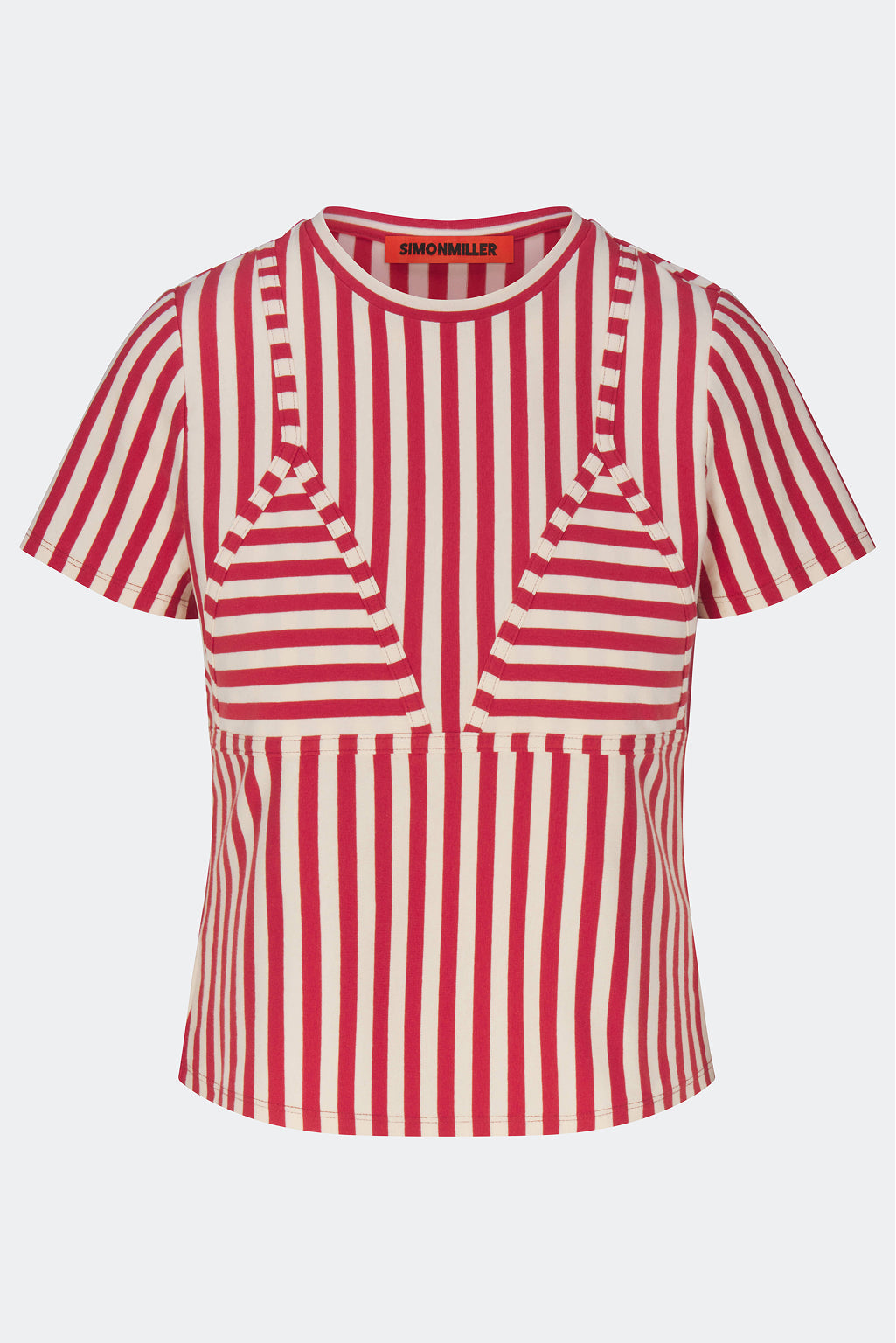 Kini Striped Tee | Simon Miller Venetian Red Stripe