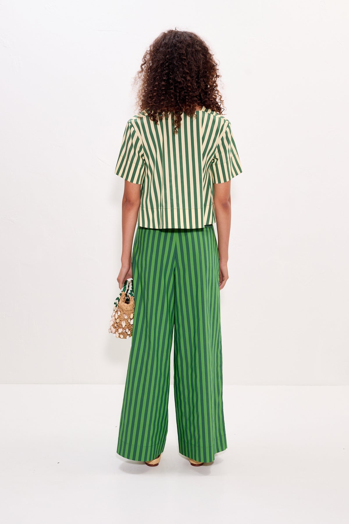 Thorne Poplin Pant | Simon Miller Gummy Green/Moss