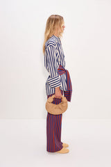 Inna Poplin Top | Simon Miller Navy Stripe Multi