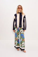 Faye Tassel Sweater | Simon Miller Navy/Cream