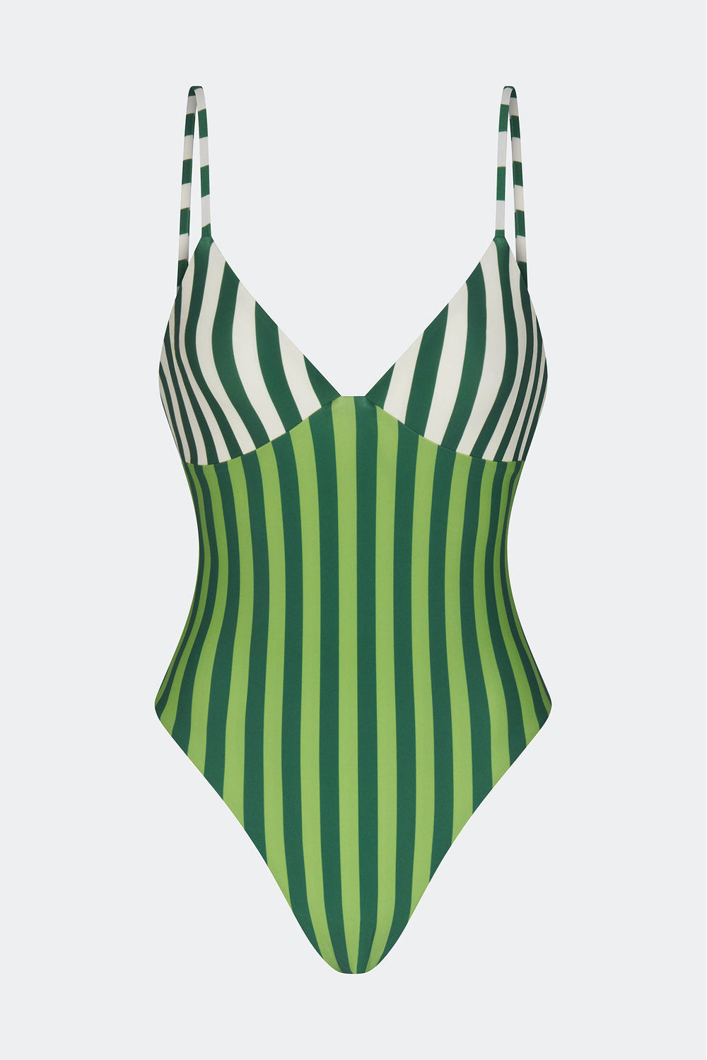 Behati One Piece | Simon Miller Green Stripe Combo