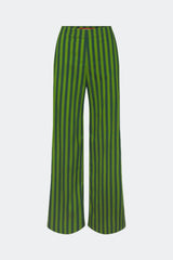 Pia Striped Poplin Pant | Simon Miller GUMMY-GREEN