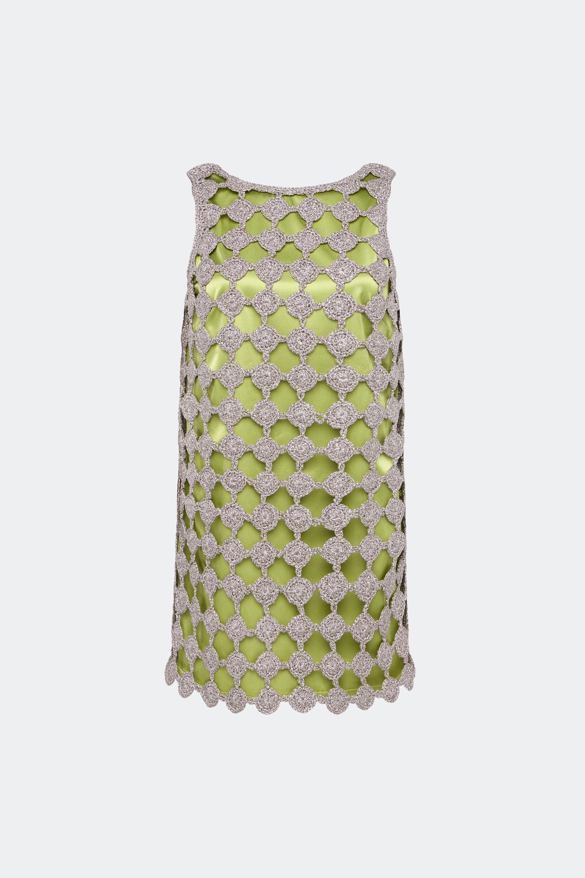 Sina Crochet Mini Dress | Simon Miller Moss/Satellite Silver