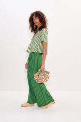 Thorne Poplin Pant | Simon Miller Gummy Green/Moss