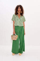 Thorne Poplin Pant | Simon Miller Gummy Green/Moss