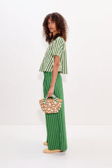Thorne Poplin Pant | Simon Miller Gummy Green/Moss