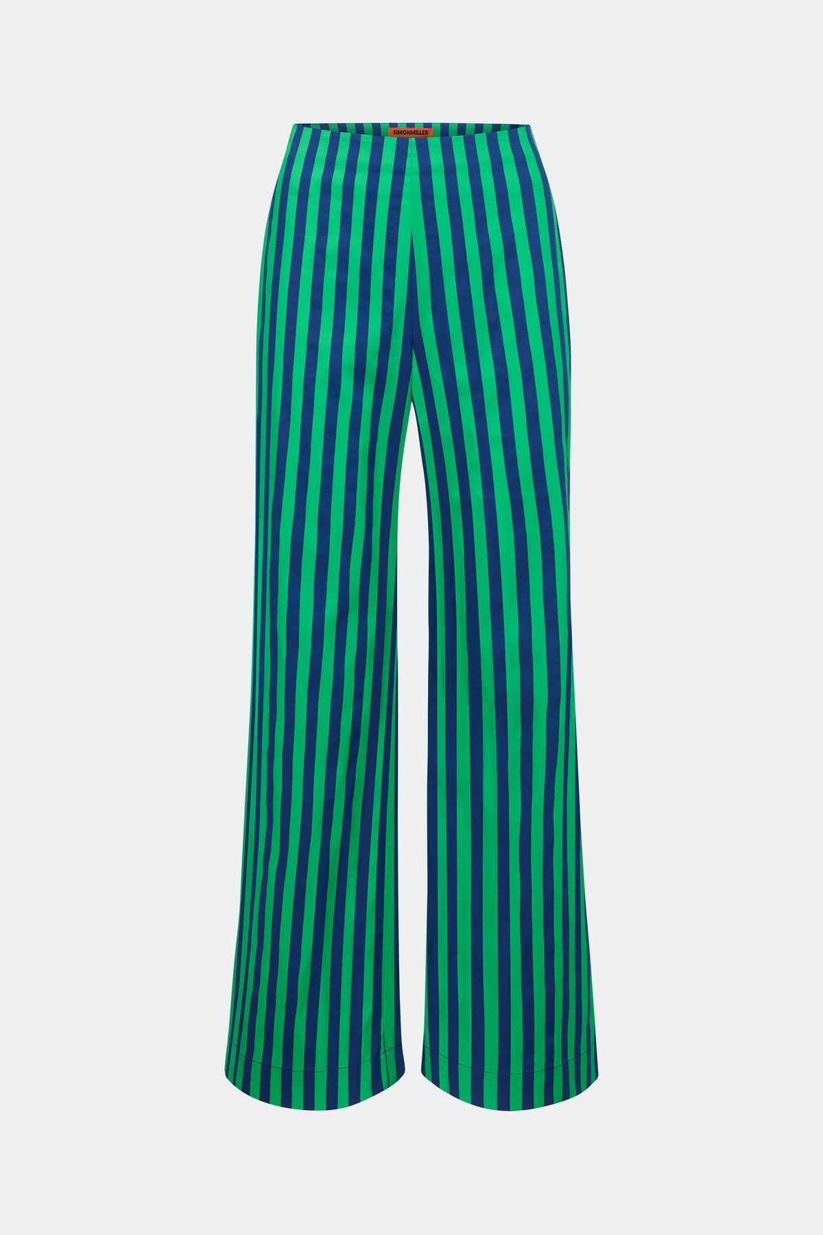 Pia Poplin Pant | Simon Miller Navy/Grass Green