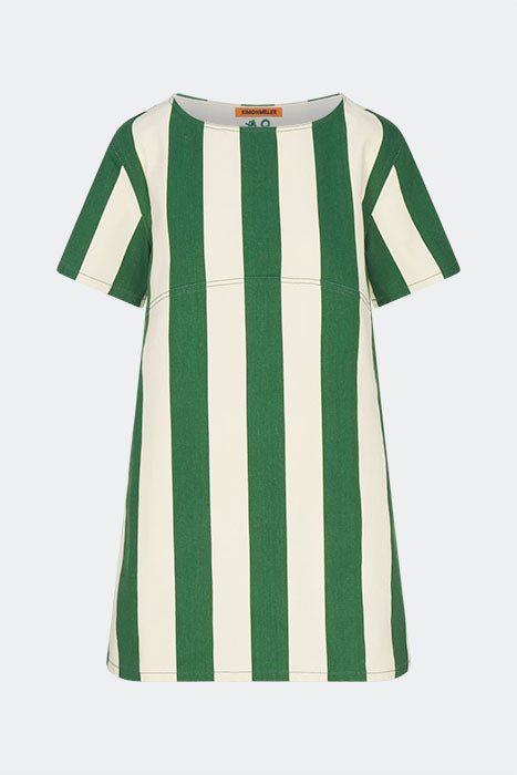 Sahara Short Sleeve Mini Dress | Simon Miller Gummy Green/Ecru
