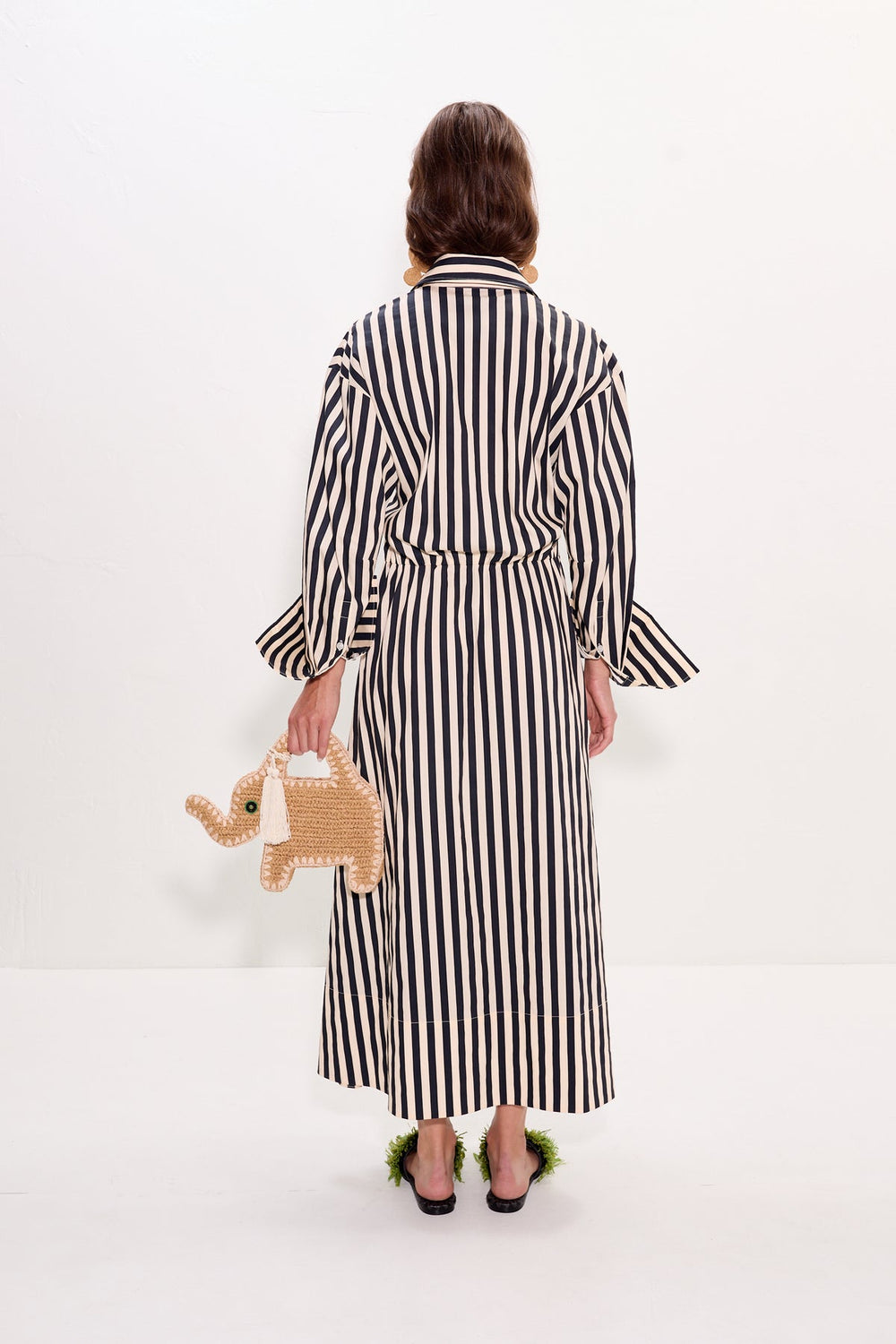 Inna Poplin Maxi Dress | Simon Miller Black/White Stripe