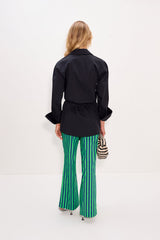 Inna Poplin Top | Simon Miller BLACK